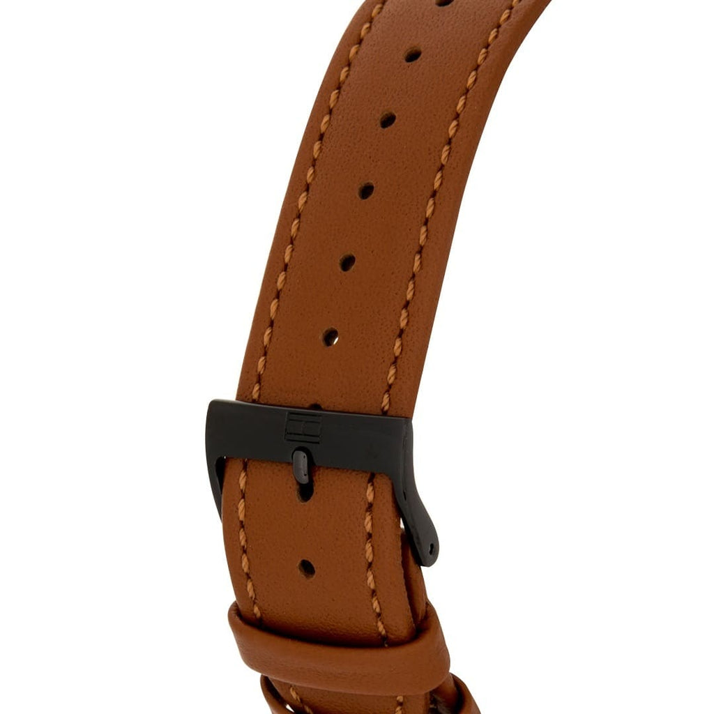 Tommy Hilfiger Brooklyn Quartz Black Dial Brown Leather Strap Watch for Men - 1791510 Buy Now By Tommy Hilfiger