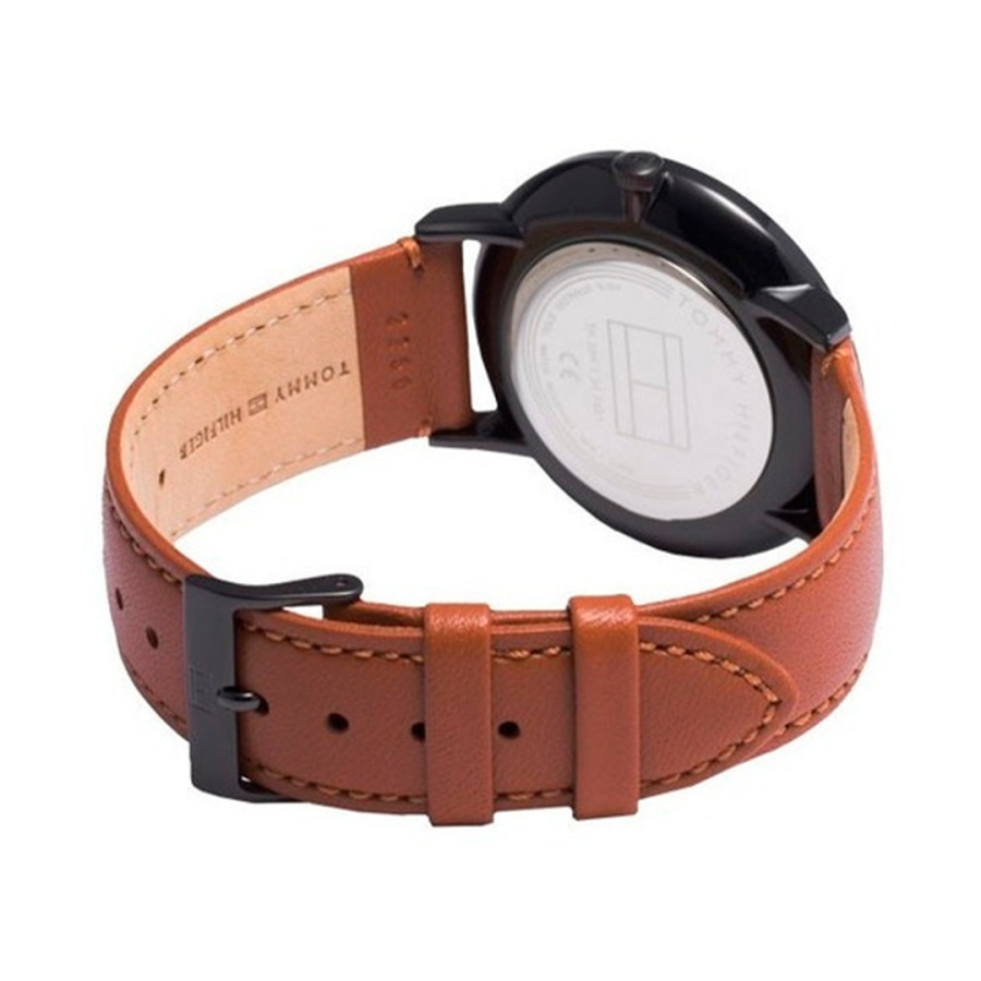 Tommy Hilfiger Brooklyn Quartz Black Dial Brown Leather Strap Watch for Men - 1791510 Buy Now By Tommy Hilfiger