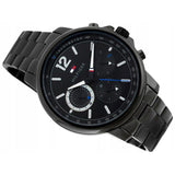 Tommy Hilfiger London Chronograph Black Dial Black Steel Strap Watch for Men - 1791529 Buy Now By Tommy Hilfiger