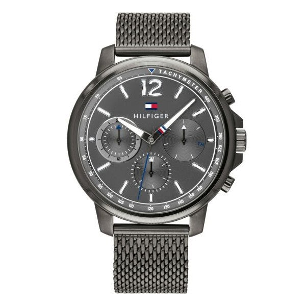 Tommy Hilfiger London Chronograph Grey Dial Grey Mesh Bracelet Watch for Men - 1791530 Buy Now By Tommy Hilfiger