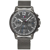 Tommy Hilfiger Deacon Multifunction Black Dial Black Mesh Bracelet Watch for Men - 1791546 Buy Now By Tommy Hilfiger