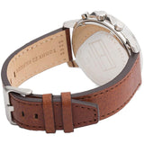 Tommy Hilfiger Deacon White Dial Brown Leather Strap Watch for Men - 1791550 Buy Now By Tommy Hilfiger