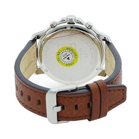 Tommy Hilfiger Landon Chronograph White Dial Brown Leather Strap Watch for Men - 1791531 Buy Now By Tommy Hilfiger