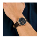 Tommy Hilfiger London Chronograph Blue Dial Brown Leather Strap Watch for Men - 1791532 Buy Now By Tommy Hilfiger