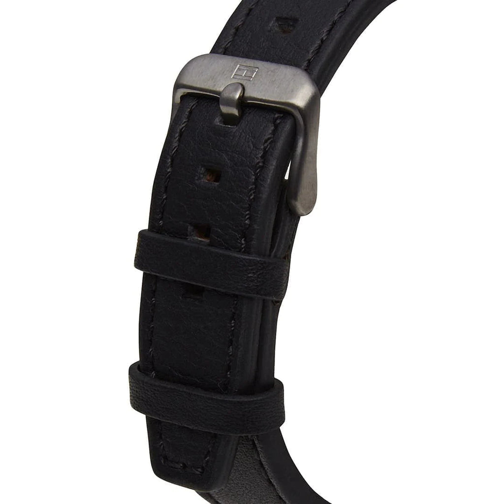 Tommy Hilfiger London Chronograph Grey Dial Black Leather Strap Watch for Men - 1791533 Buy Now By Tommy Hilfiger