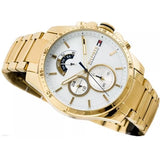 Tommy Hilfiger Iconic Quartz White Dial Gold Steel Strap Watch for Men - 1791538 Buy Now By Tommy Hilfiger