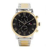 Tommy Hilfiger Decker Chronograph Black Dial Two Tone Steel Strap Watch for Men - 1791559 Buy Now By Tommy Hilfiger