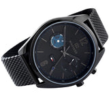 Tommy Hilfiger Deacon Analog Black Dial Black Mesh Bracelet Watch for Men - 1791547 Buy Now By Tommy Hilfiger