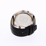 Tommy Hilfiger Deacan Grey Dial Black Leather Strap Watch for Men - 1791548 Buy Now By Tommy Hilfiger