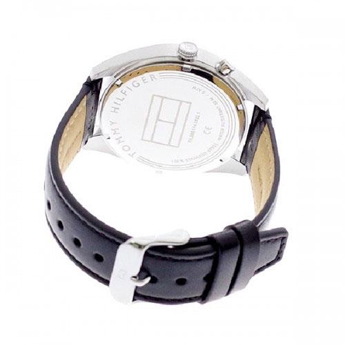 Tommy Hilfiger Deacan Grey Dial Black Leather Strap Watch for Men - 1791548 Buy Now By Tommy Hilfiger