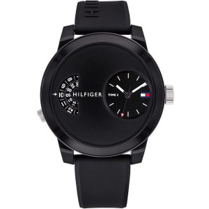 Tommy Hilfiger Denim Black Dial Black Rubber Strap Watch for Men - 1791555 Buy Now By Tommy Hilfiger