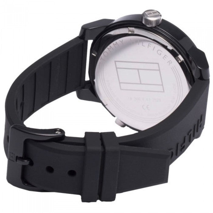 Tommy Hilfiger Denim Black Dial Black Rubber Strap Watch for Men - 1791555 Buy Now By Tommy Hilfiger