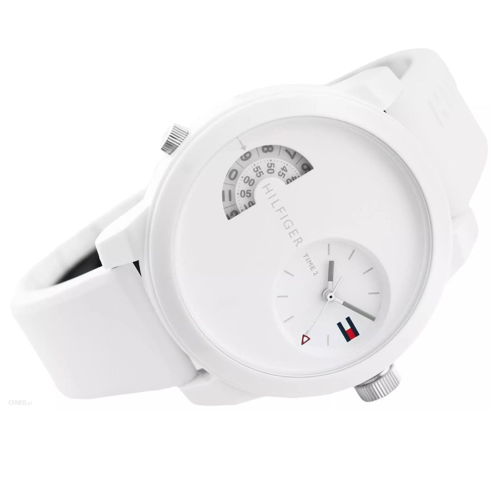 Tommy Hilfiger Denim White Dial White Rubber Strap Watch for Men - 1791558 Buy Now By Tommy Hilfiger