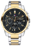 Tommy Hilfiger Decker Chronograph Black Dial Two Tone Steel Strap Watch for Men - 1791559 Buy Now By Tommy Hilfiger