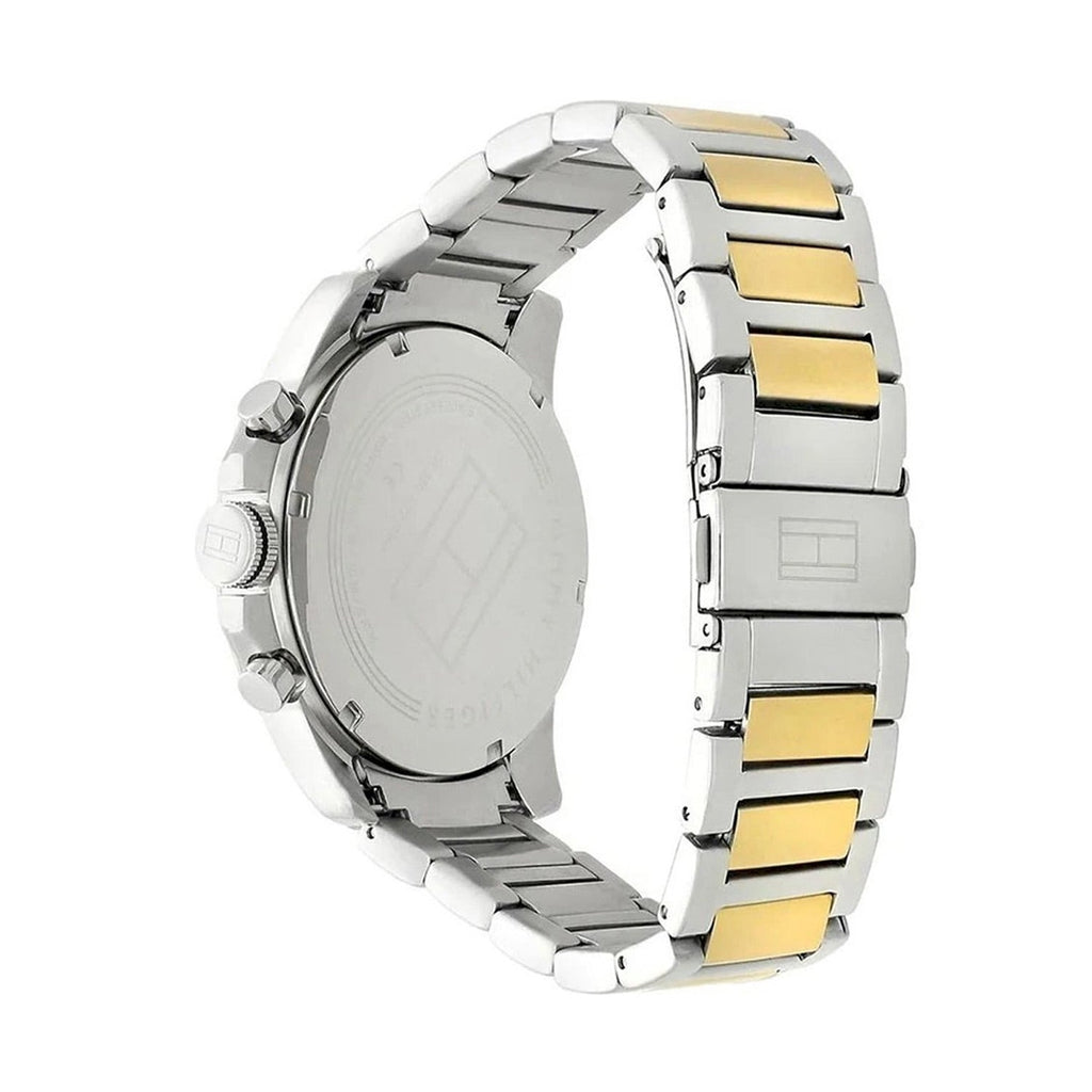 Tommy Hilfiger Decker Chronograph Black Dial Two Tone Steel Strap Watch for Men - 1791559 Buy Now By Tommy Hilfiger