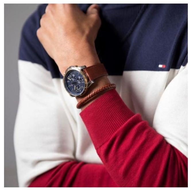 Tommy Hilfiger Spencer Blue Dial Brown Leather Strap Watch for Men - 1791642 Buy Now By Tommy Hilfiger