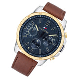 Tommy Hilfiger Decker Blue Dial Brown Leather Strap Watch for Men - 1791561 Buy Now By Tommy Hilfiger