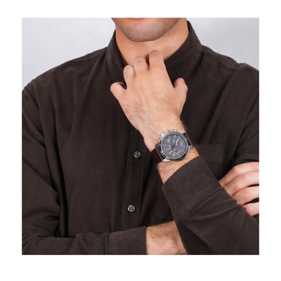 Tommy Hilfiger Decker Grey Dial Brown Leather Strap Watch for Men - 1791562 Buy Now By Tommy Hilfiger