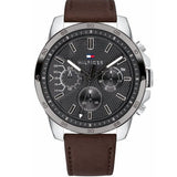 Tommy Hilfiger Decker Grey Dial Brown Leather Strap Watch for Men - 1791562 Buy Now By Tommy Hilfiger