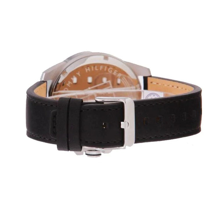 Tommy Hilfiger Decker Black Dial Black Leather Strap Watch for Men - 1791563 Buy Now By Tommy Hilfiger