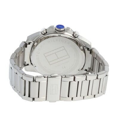 Tommy Hilfiger Iconic Quartz Black Dial Silver Steel Strap Watch for Men - 1791564 Buy Now By Tommy Hilfiger