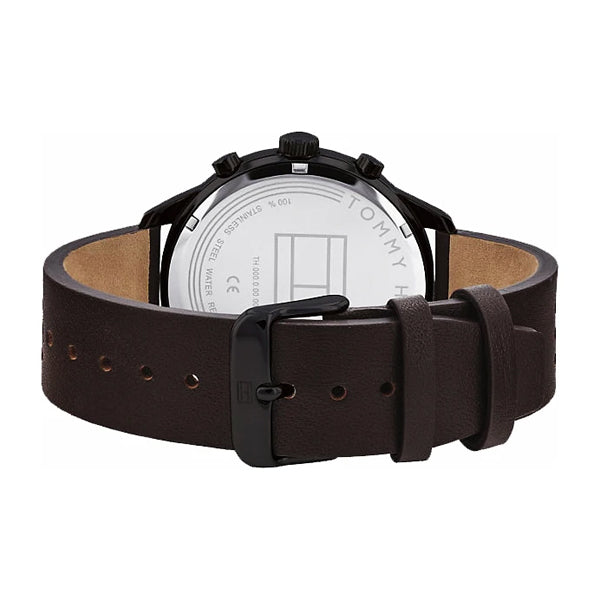 Tommy Hilfiger Chase Quartz Black Dial Brown Leather Strap Watch for Men - 1791577 Buy Now By Tommy Hilfiger