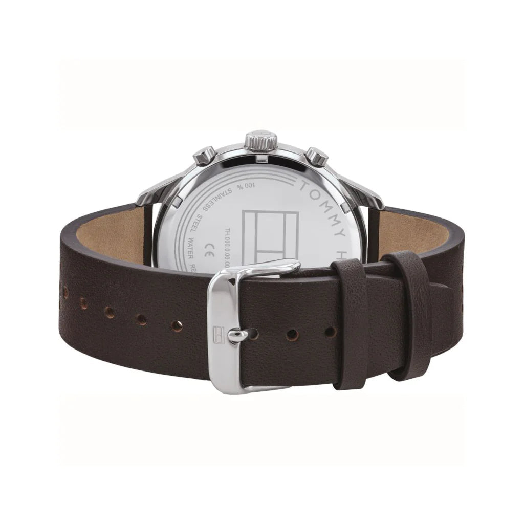 Tommy Hilfiger Chase Quartz Brown Dial Brown Leather Strap Watch for Men - 1791579 Buy Now By Tommy Hilfiger