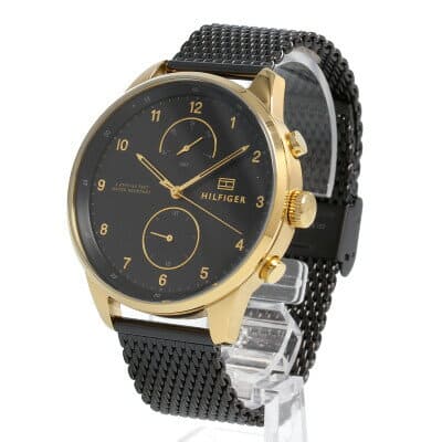 Tommy Hilfiger Chase Quartz Black Dial Black Mesh Bracelet Watch for Men - 1791580 Buy Now By Tommy Hilfiger