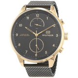 Tommy Hilfiger Chase Quartz Black Dial Black Mesh Bracelet Watch for Men - 1791580 Buy Now By Tommy Hilfiger