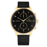 Tommy Hilfiger Chase Quartz Black Dial Black Mesh Bracelet Watch for Men - 1791580 Buy Now By Tommy Hilfiger