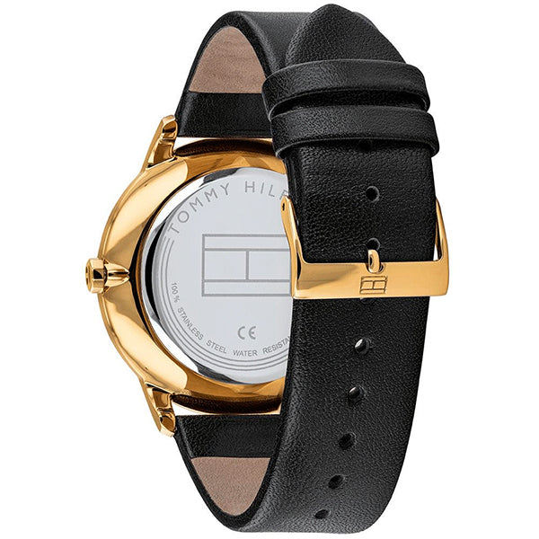 Tommy Hilfiger Hunter White Dial Black Leather Strap Watch for Men - 1791606 Buy Now By Tommy Hilfiger