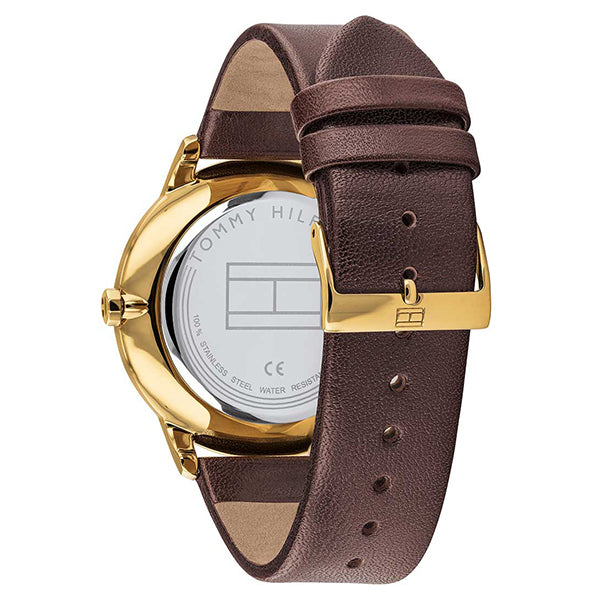 Tommy Hilfiger Hunter Green Dial Brown Leather Strap Watch for Men - 1791607 Buy Now By Tommy Hilfiger
