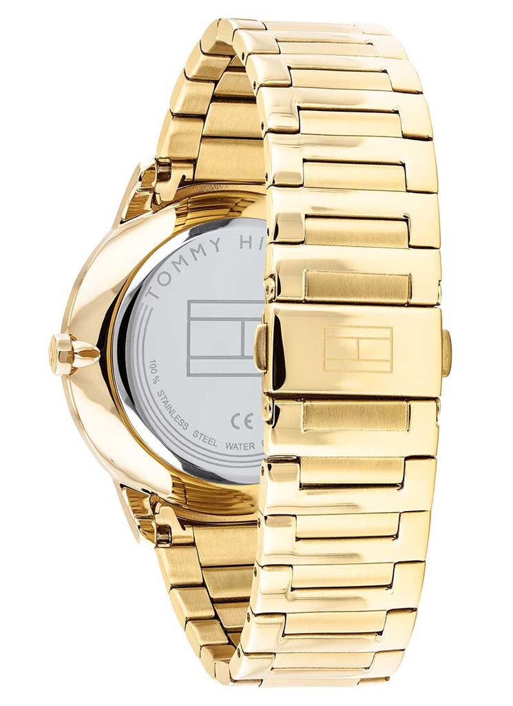 Tommy Hilfiger Hunter White Dial Gold Steel Strap Watch for Men - 1791609 Buy Now By Tommy Hilfiger