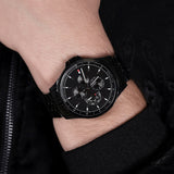Tommy Hilfiger Austin Black Dial Black Leather Strap Watch for Men - 1791638 Buy Now By Tommy Hilfiger