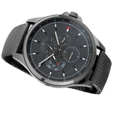 Tommy Hilfiger Deacon Multifunction Black Dial Black Mesh Bracelet Watch for Men - 1791546 Buy Now By Tommy Hilfiger