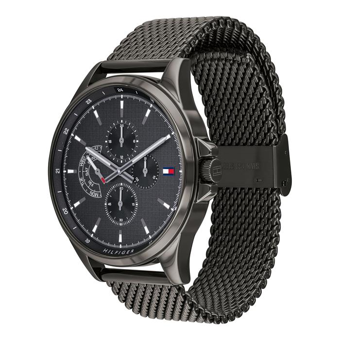 Tommy Hilfiger Shawn Chronograph Quartz Grey Dial Grey Mesh Bracelet Watch for Men - 1791613 Buy Now By Tommy Hilfiger