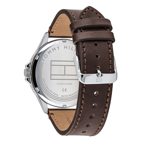 Tommy Hilfiger Shawn Multifunction Grey Dial Brown Leather Strap Watch for Men - 1791615 Buy Now By Tommy Hilfiger