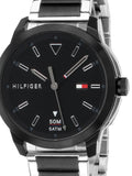 Tommy Hilfiger Sneaker Quartz Black Dial Two Tone Steel Strap Watch for Men - 1791619 Buy Now By Tommy Hilfiger