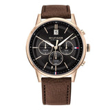 Tommy Hilfiger Multi Function Chronograph Black Dial Brown Leather Strap Watch for Men - 1791631 Buy Now By Tommy Hilfiger