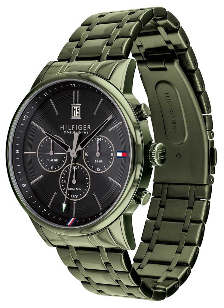 Tommy Hilfiger Quartz Black Dial Black Steel Strap Watch for Men - 1791634 Buy Now By Tommy Hilfiger