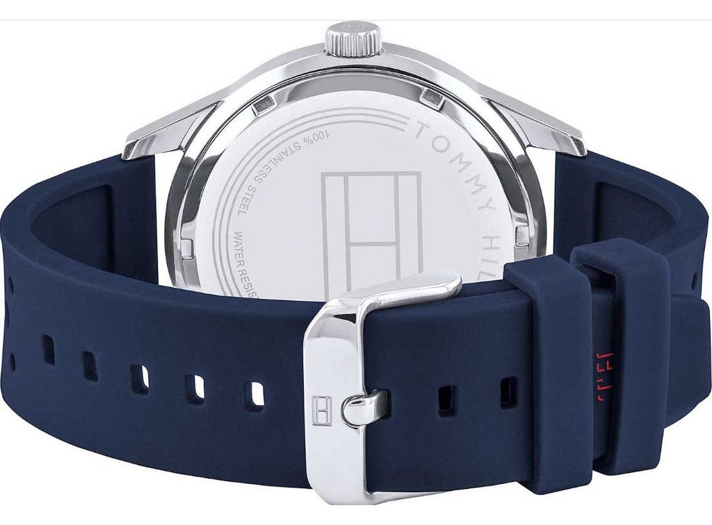 Tommy Hilfiger Austin Quartz Blue Dial Blue Rubber Strap Watch for Men - 1791635 Buy Now By Tommy Hilfiger