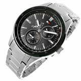 Tommy Hilfiger Austin Black Dial Silver Steel Strap Watch for Men - 1791639 Buy Now By Tommy Hilfiger