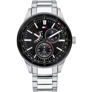 Tommy Hilfiger Austin Black Dial Silver Steel Strap Watch for Men - 1791639 Buy Now By Tommy Hilfiger