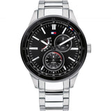 Tommy Hilfiger Austin Black Dial Silver Steel Strap Watch for Men - 1791639 Buy Now By Tommy Hilfiger