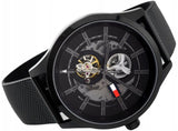 Tommy Hilfiger Spencer Skeleton Black Dial Black Mesh Bracelet Watch for Men - 1791644 Buy Now By Tommy Hilfiger