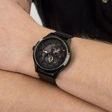 Tommy Hilfiger Spencer Skeleton Black Dial Black Mesh Bracelet Watch for Men - 1791644 Buy Now By Tommy Hilfiger