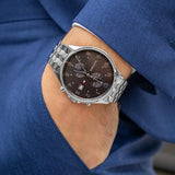 Tommy Hilfiger West Quartz Black Dial Silver Steel Strap Watch For Men - 1791707 Buy Now By Tommy Hilfiger