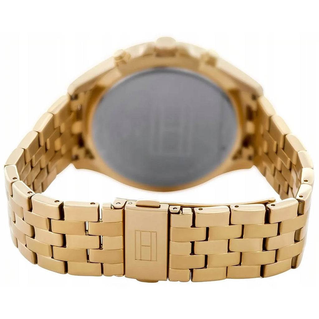 Tommy Hilfiger West Chronograph Quartz Black Dial Gold Steel Strap Watch For Men - 1791708 Buy Now By Tommy Hilfiger