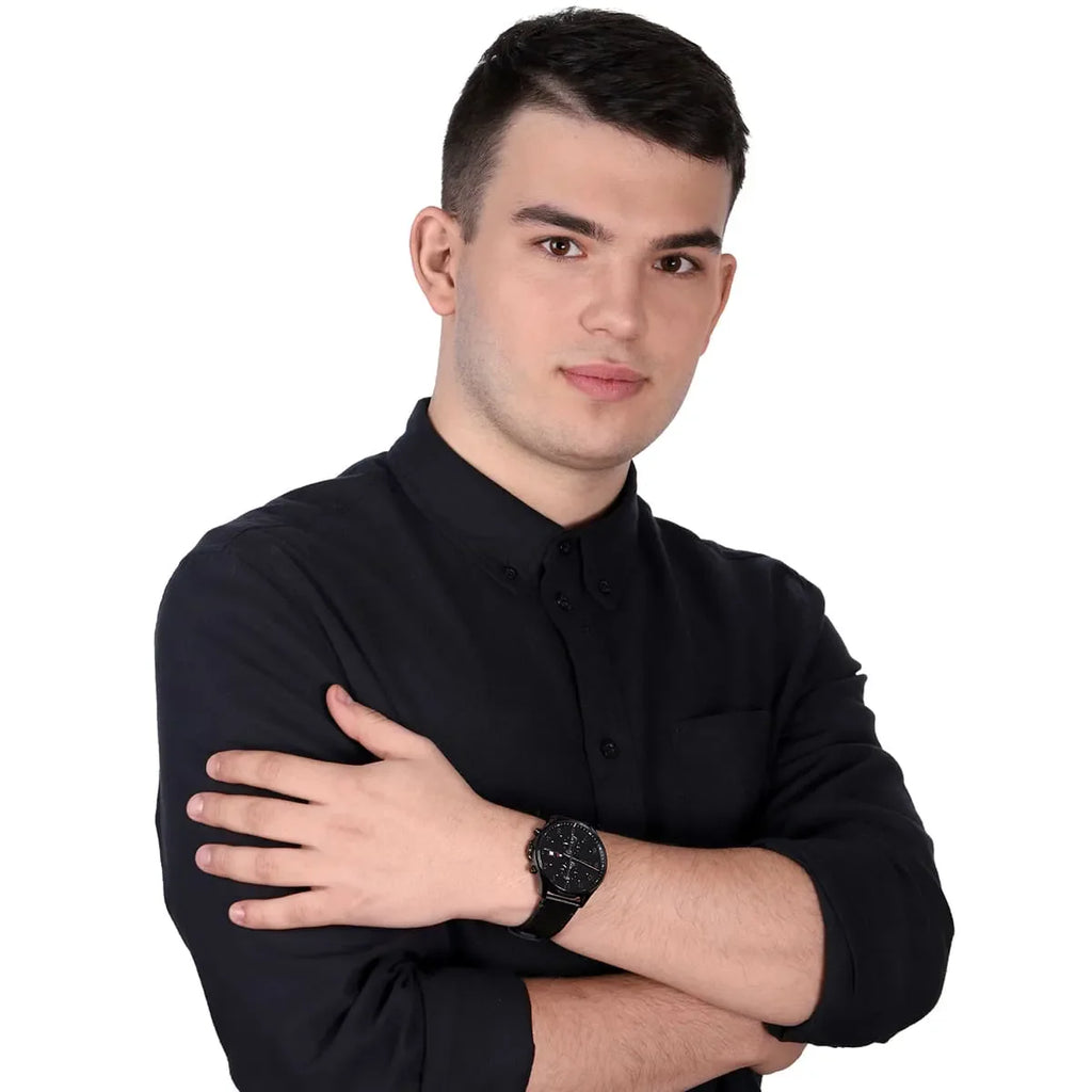 Tommy Hilfiger West Chronograph Black Dial Black Leather Strap Watch For Men - 1791711 Buy Now By Tommy Hilfiger