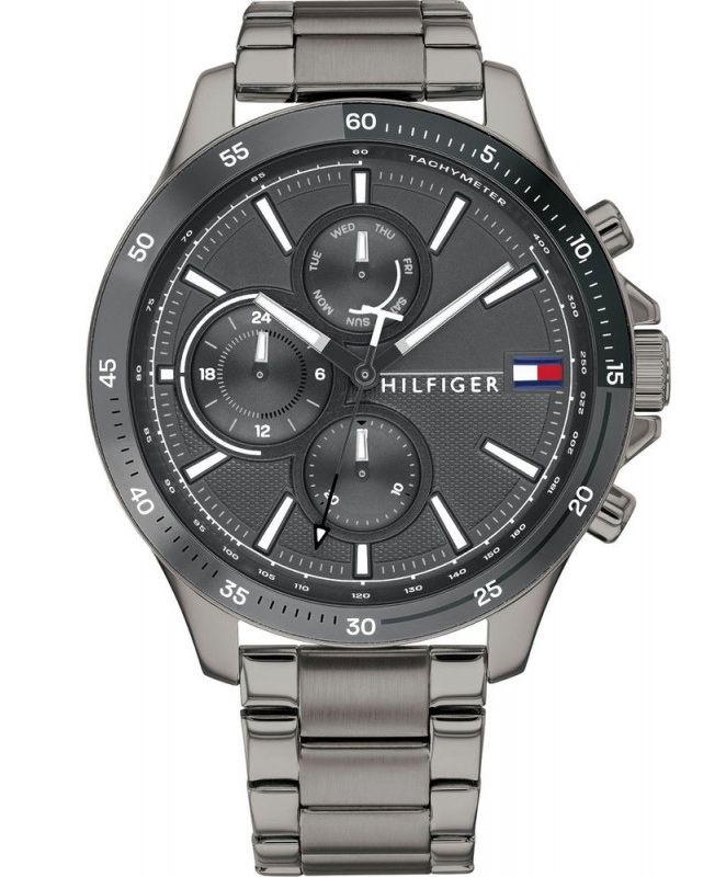 Tommy Hilfiger Bank Grey Dial Grey Steel Strap Watch for Men - 1791719 Buy Now By Tommy Hilfiger